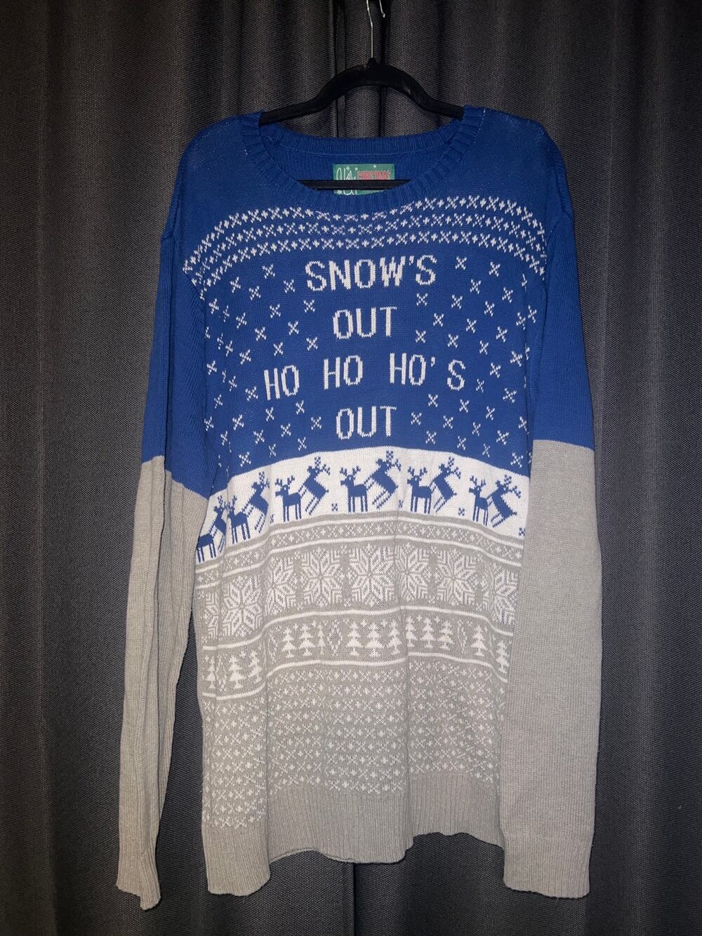 Ugly Christmas Sweater Xmas Size XXL